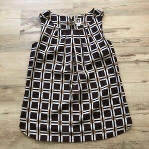 Anne Klein Black and White A-Line Tank Top